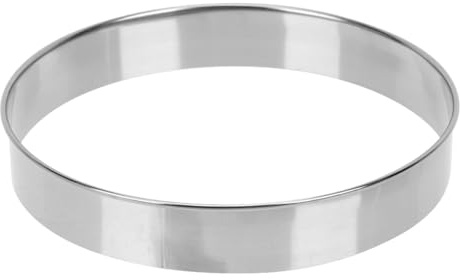 NOLITOY Anillo para Pizza de Acero Inoxidable Molde Redondo Multiusos para Repostería Resistente Fácil de Limpiar y Reutilizable para Cocina Doméstica