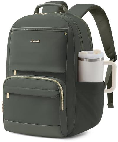 LOVEVOOK Laptop Rucksack Damen, 15,6 Zoll Schulrucksack Teenager Wasserdicht Schultasche Elegant Travel Backpack Women Uni School Bag City Reiserucksack Arbeitsrucksack Tagesrucksack für Schule Work