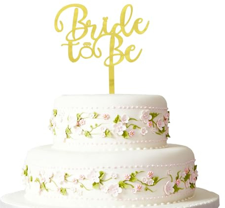 Bride to Be Torten Deko Hochzeit Topper Deko Hochzeitstorte Rustikale Tortenstecker für HochzeitDeko Jubiläum Verlobung Antrag Party Kuchen Dekoration Deko Acryl