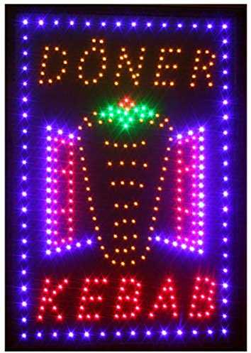 LED Schild Leuchtschild Reklame LEUCHTREKLAME Werbung DISPLAY SIGNS DÖNER KEBAP