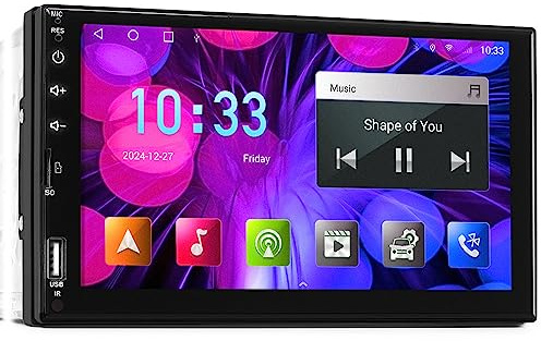 tunez Estéreo Coche 7 Pulgadas 2 DIN Android 7.1 Bluetooth MP3 MP4 USB Enlace de Espejo para Nissan Juke Navara (D22, D40) NV200 Pathfinder Qashqai X-Trail, Dab + Unidad Principal de Radio Digital