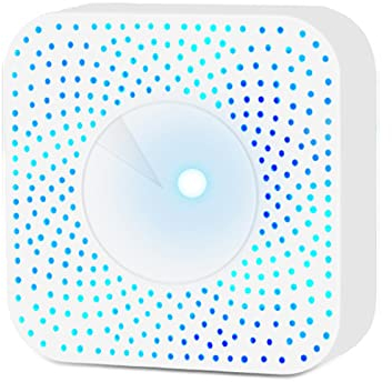 für Tuya Smart Zigbee Detektor Luftqualitätsdetektor Messgerät, Erkennt PM2.5 HCHO TVOC Temperatur & Luftfeuchtigkeit Kohlendioxid Formaldehyd Detektor Luftqualitätstester für Indoor Home, Büro