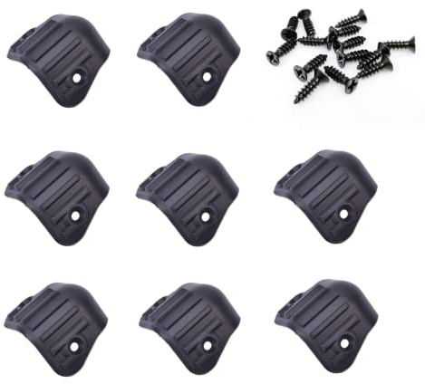 CCeCCe Lautsprecher-Schrank-Eckenschutz, stapelbar, Subwoofer-Box, runder Winkel, Kantenschutz, ABS-Kunststoff, Montageecke für Gitarre, Verstärker, Bühnenverstärker, PA, DJ, Audio, Soundgehäuse,
