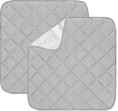 Impermeable Reutilizable Almohadilla del asiento, 2 piezas Antideslizante Absorbente Incontinencia almohadilla para silla, Lavable Protector de asiento para personas mayores Adulto