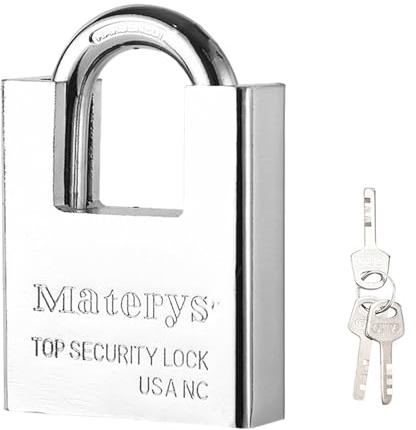 Candado de 1 Pieza con 4 Llaves, Cerradura Antirrobo, Cerradura de Seguridad de Acero Inoxidable, Candado Impermeable, Candado para Equipaje con Llaves, Cerradura Resistente.