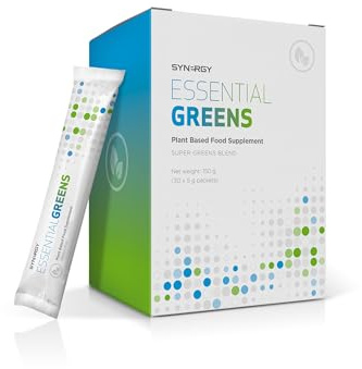 Synergy WorldWide Essential Greens 30 doses | Superfood Greens Powder Supplement | Phytonutrients, Vitamins, and Antioxidants | Enhance Daily Nutrition | Vegan & Gluten-Free | 150g