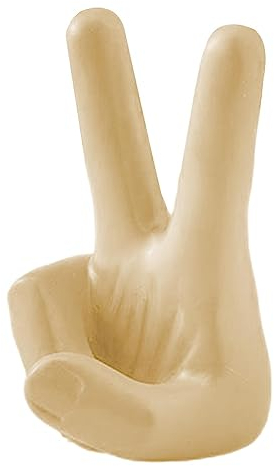 AALLYN Victory Fingers Skulptur | Fingergesten- - Friedenshand-Statue, lustige Sieges-Fingergesten-Statue, Dekoration für Zuhause, Schreibtisch, Regal, Wohnzimmer, Schrank, Dekoration