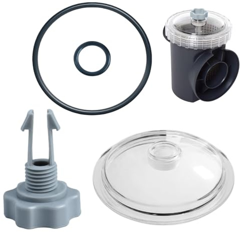 Coperchio per trappola per foglie, con 2 -Ring e valvola, parti di ricambio per pompa filtro a sabbia, componenti del di filtraggio per piscina