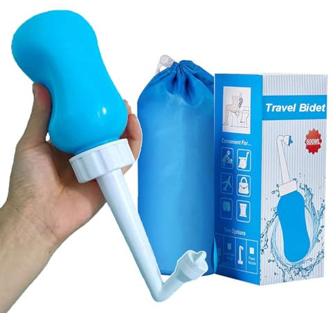 Giural Postpartale Dammpflege,Tragbares Reisebidet Sprayer Für Persönliche Hygiene Handbidet Flasche 600Ml Portable Bidet-Travel Bidet,600ml