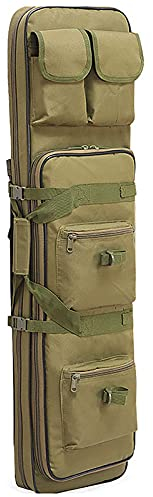 ANSNOW Doppelter Langgewehrkoffer, Wasserdichtes Oxford-Gewebe, Taktische Einzel-Langgewehr-Pistole, Waffentasche Mit Großem Fassungsvermögen, Transportkoffer Für Erwachsene, Airsoft, Länge 35 Zoll/