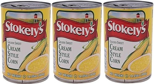 3 packs of Stokely’s Cream Style Corn in Tin 404g (3 Cans)