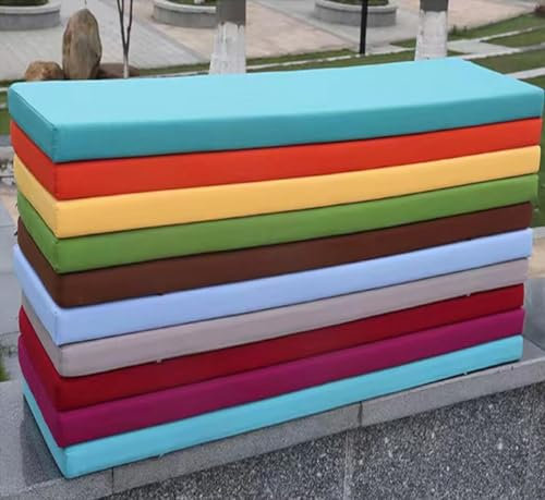 Wasserdichtes Outdoor-Bankkissen, 110 x 50 x 5 cm, Gartenstuhlauflage für Terrassenmöbel, wetterbeständig, Sitzkissen für Bank oder Schaukel