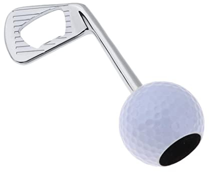 RNXRZANK Apribottiglie Regalo per Appassionati di Golf Club Bar Da Banco Decorazione, Argenteo