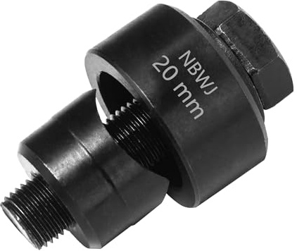 Blechlocher Lochstanzer Schraublochstanzer 20 mm Blechstanzer Lochschneider mit Sechskantadapter für Küchenarmaturen, Spüle, Stahlplatte, Edelstahl, Metall
