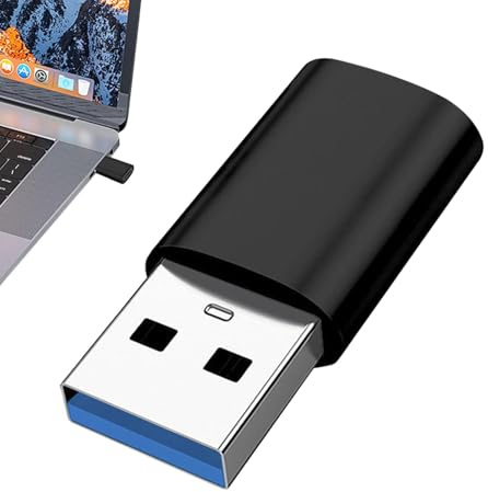 Adaptador USB A a USB C - Tipo C Hembra a USB A Macho | USB A a USB C Macho con Velocidad de Transferencia de 10 Gbps, USB 3.0 Macho a Hembra, Adaptador USB Tipo A a Tipo C para