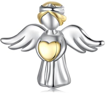 Berlocker för Pandora-armband, 925 sterlingsilver, skyddsängelhänge, smycken, presenter för kvinnor