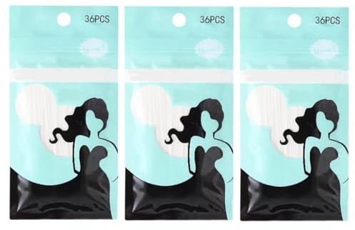 MUNZE 108 Stück Fashion Tape, Doppelseitiges Klebeband Für Kleidung, Transparent & Hautfreundlich, Für Alle Stoffarten Und Empfindliche Haut, Selbstklebend, Starker Halt.