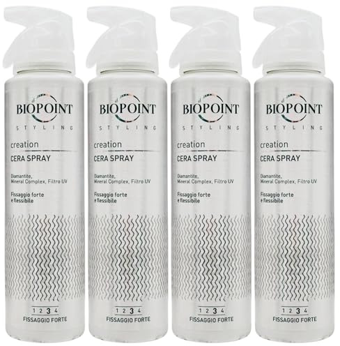CERA SPRAY Creation Modellante, Fissaggio Forte e Flessibile. Speciale Formulazione Con Mineral Complex Che Dona Sostegno Prolungato, Arricchito Con Diamantite e Filtro UV 150ml (4 Spray)