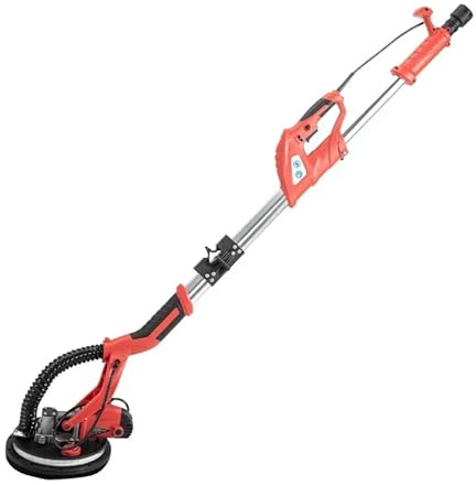 Elektrischer Trockenbau-Polierschleifer, 750-W-Poliermaschine, ausziehbar mit LED-Streifenlicht, faltbarer elektrischer Trockenbau-Schleifer