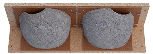 Dehner Natura Nistkasten Mehlschwalben-Doppelnest, ca. 46 x 14 x 11 cm, Holzbeton, Spanplatte