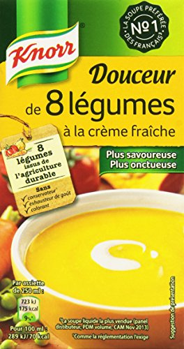 Knorr Soupe Douceur de 8 Légumes à La Crème Fraîche 50 cl - Lot de 6