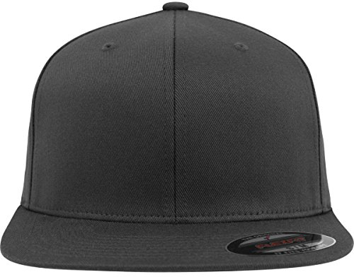 Flexfit Flat Visor Kappen, Darkgrey, L/XL