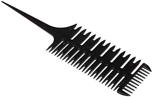 Pettine di tintura dei capelli pettine selettiva a 3 vie pettine evidenziazione professionale tessuto pettine tessitura tintura dei capelli strumento di styling per uso salone