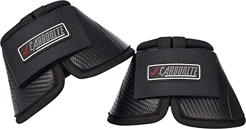 Lemieux Carbonite Hufglocken für Pferde, Schutzausrüstung und Trainingsausrüstung, Reitstiefel, Bandagen und Zubehör (Schwarz/Klein)