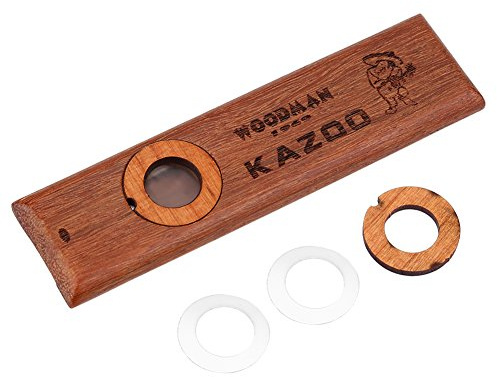 Holz Kazoo Mundharmonika Mundflöte Musikinstrument Kazoo Vintage Hölzernes Kazoo für Gitarren Ukulele