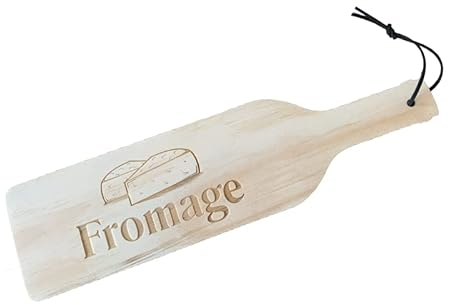 Planche bois fromage Mabouteille® 32x8,5 cm – Planche à decouper cuisine modèle « Fromage » en Pin Maritime [ Planche bois brut pour table ]