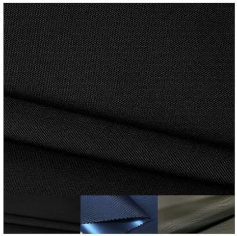 FABRICS-CITY SCHWARZ NYLON STOFF 100X145CM CORDURA 600D EXTRA STABIL TASCHEN STOFFE, 3633 (schwarz)