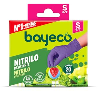 Bayeco Guantes De Nitrilo Unisex Adulto, 20 Uds