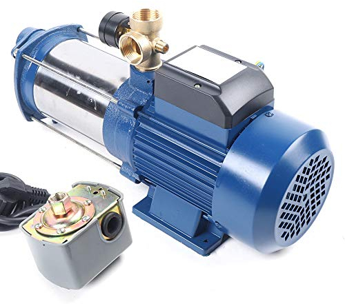 Hochleistungs Hauswasserwerk Kreiselpumpe 2200W aus Edelstahl - 4000 L/H, Trinkwassergeeignet, Max. 100m Förderhöhe