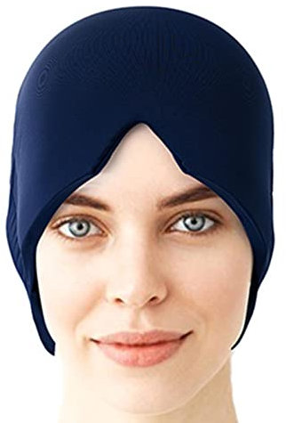 Yunmiao Testa Ice Pack Emicrania,Impacco per la Testa di Ghiaccio per emicrania con Gel Magico a 360 Gradi - Cappuccio antiemicrania per Mal di Testa Copertura per Occhi gonfi, Tensione, sinusite