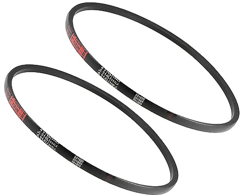 Kozelo 2pcs A-914Li/A36 Drive V-Belt - [13mm Width x 8mm Height] A-Section Rubber Drive Belt Wrapped for Transmission Use, 914mm Inside Circumference