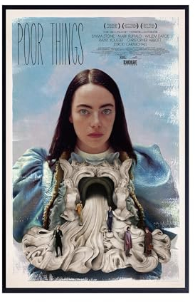 Theissen Store Poster cinematografico Poor Things - Matte poster da parete Frameless Gift 11 x 17 inch (28cm x 43cm) per Soggiorno, Camera da letto