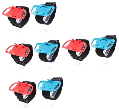 Uonlytech 8pcs Game Controller Wrist Band Adjustable Elastic Wrist Strap for Gamepad Compatible with Console Controllers