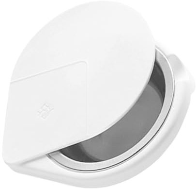 FRCOLOR Rotatable Stainless Steel Ashtray with Self-adhesive Cover, Detachable Hidden under Desk Mount Ashtray for Home and Office Indoor Outdoor Use