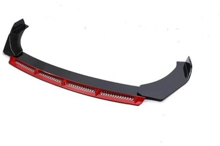 IXEUYN Auto Frontspoiler für Audi Q5 8R 2008-2017, Frontstoßstange Lippe Spoilerlippe Kinn Splitter Diffusor Antikollision Car Schützen Zubehör,Black red