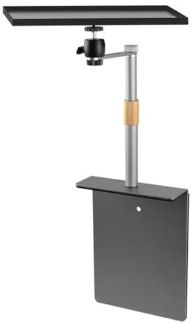 lskdnrufh Projector Stand 360° Rotation Adjustable Thick Metal Base Projector Support Bracket Multifunctional Projector Stand for Bedside Desktop Sofa Bed Projector Mount(Large)