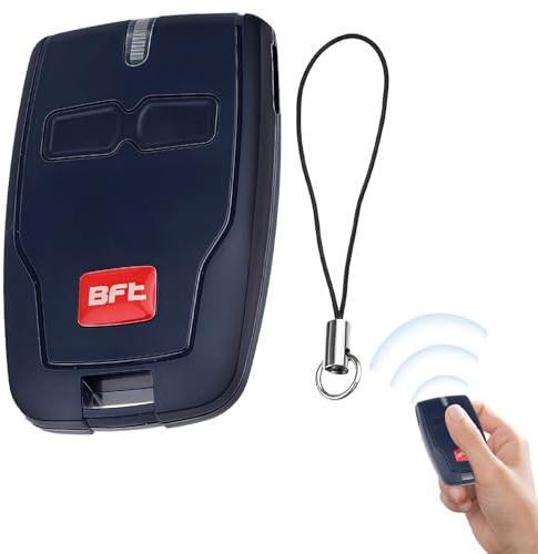 Aohcae Telecomando per porta del garage per BFT Mitto 2 B RCB, 433 MHZ porta elettrica Fob 2 canali adatto per Rolling BFT Mitto 2, Kleio, Ghibli, TRC 2, Kleio, Ghibli, TR
