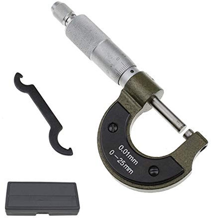 Bügelmessschrauben,Mikrometer Messschieber, Außenmikrometer 0-25 mm metrisches Messgerät Standards Messschieber Messwerkzeuge Digitaler Mikrometer