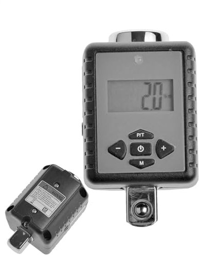 Adaptador de llave dinamométrica digital | Convertidor de par de precisión ajustable con alerta de sonido y luz, herramienta profesional para coche, ciclismo, tareas de medición o reparaciones del