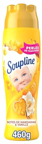 Soupline, Parfum de Linge en Perles, Parfum Envoûtante Vanille, 460 g | Booster de fraîcheur intense en perles, Parfum doux et sucré longue durée, Idéal en complément de votre assouplissant