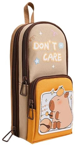 Generico Custodia a matita Capybara, custodia a matita Capybara carina, Matita estetica, BASS CAPYBARA PEN CASSO DI BUST CASSEZIONE CAPYBARA PEN CASO PER STUDENTI SCUOLA