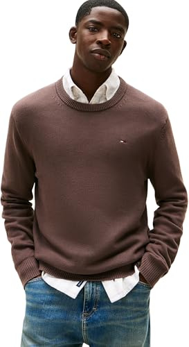 Tommy Jeans Jersey Hombre Sweater Slim Fit, Azul (Black Walnut), XL