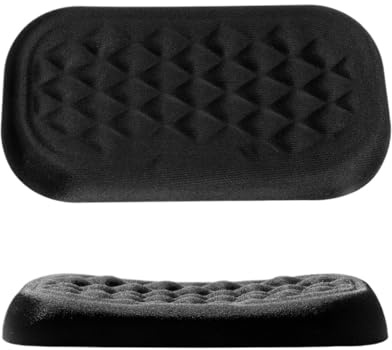 Handballenauflage Handgelenkauflage for Tastatur und Maus, gepolsterte Handauflage aus Memory-Schaum for Büro, Computer, Laptop(Mouse wrist black)