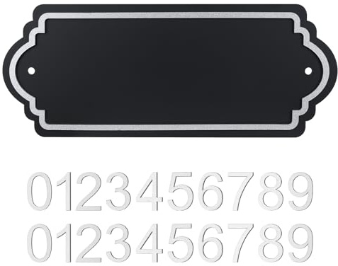 House Numbers for Outside, Address Plaques, Mailbox Numbers, Featuring Two Sets of 0-9 Numeric Combinations, Personalized Address Signs for House, Mailbox, Apartment, Coffee shop, Office, Hotel, Classroom