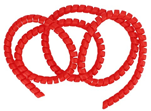 Avvolgicavo universale per cavo a spirale Avvolgimento in plastica per linea freno a spirale per scooter elettrico M365 Pro Durevole Ecologico 110 cm Lunghezza 8 mm Spessore (Rossa)