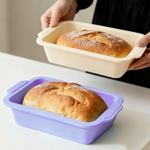 Silicone Loaf Tin with Frame: 24x13cm Nonstick Banana Bread Tin for Baking | BPA-Free Loaf Pan Oven & Freezer Safe - Silicone Bread Mould for Making Sourdough & Meatloaf - for Bakers & Baking Lovers
